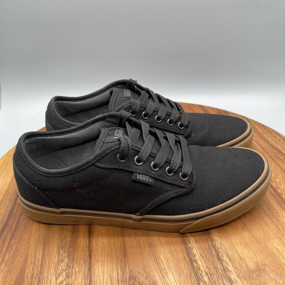 Vans Other - Vans Atwood Shoes Mens Size 9.5 Black Gum Casual Comfort Skate Walking Sneakers